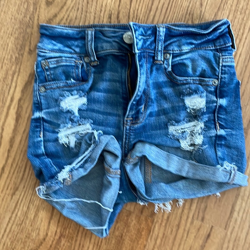 American Eagle jean shorts size 0